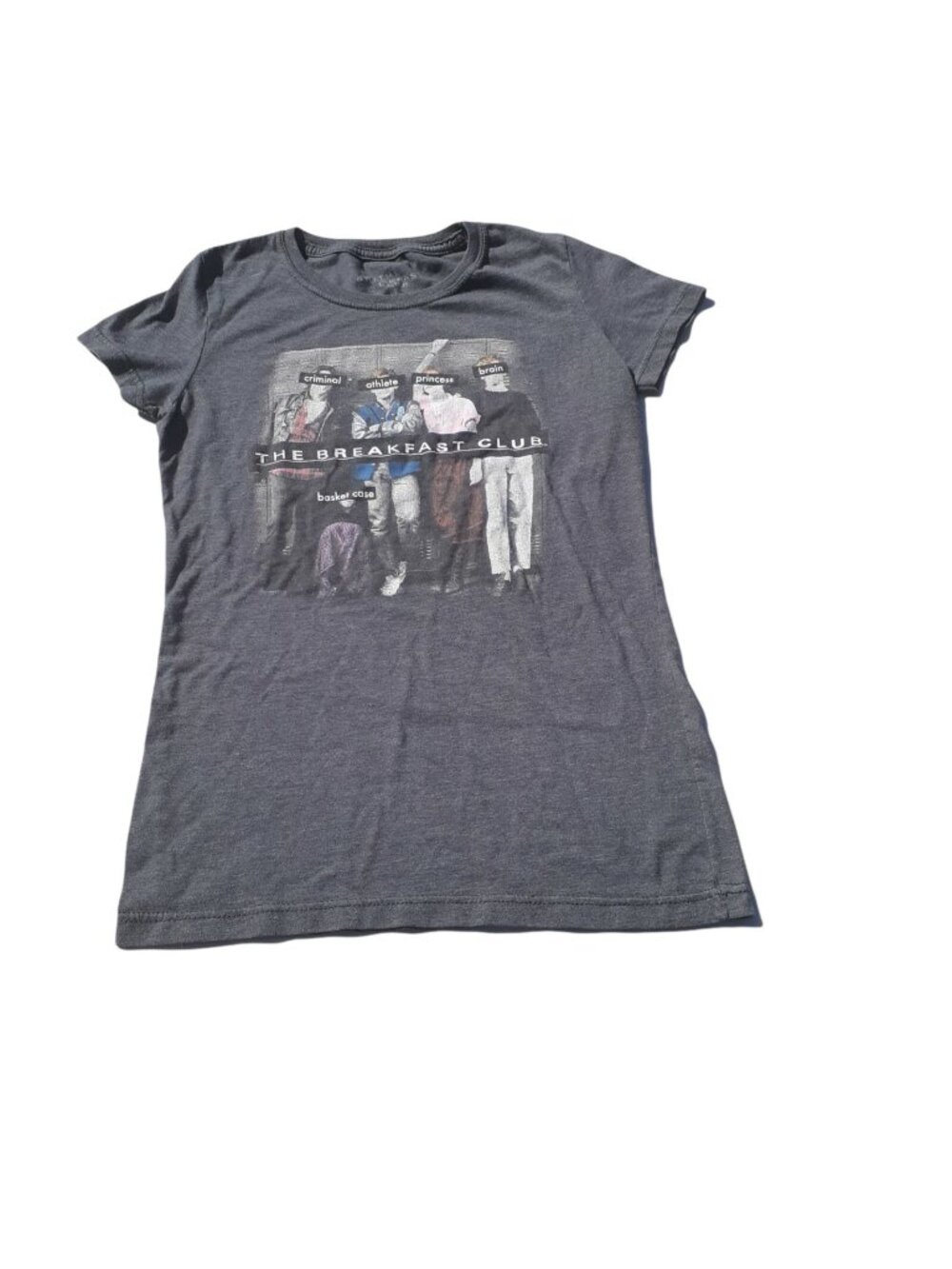 Movie T-Shirt The Breakfast Club Womens M Short Sleeve Gray